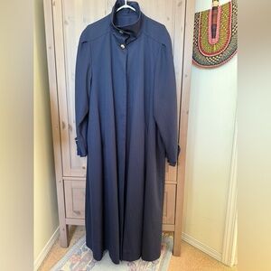 VINTAGE 100% pure virgin wool Goodman Manteau Canada long swing coat trench